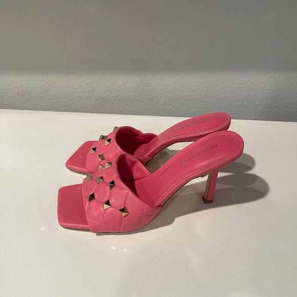 Marc Fisher pink studded heals - Picture 4 of 4